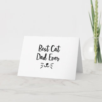 Dad Love Cat Fathers Day Cat Lover Pet Love Gifts Card