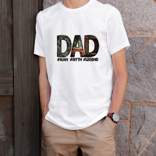   Dad Man Myth Legend  Fathers Day T_Shirt