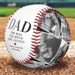 Dad Man Myth Legend Photo Baseball<br><div class="desc">Make Father's Day unforgettable with our Custom Dad Baseball! This personalized keepsake features 12 replaceable family photos, the heartfelt inscription 'dad, the man, the myth, the legend' and a touching red heart. To make it even more special, we've added room for your children's names, creating a gift that truly honors...</div>