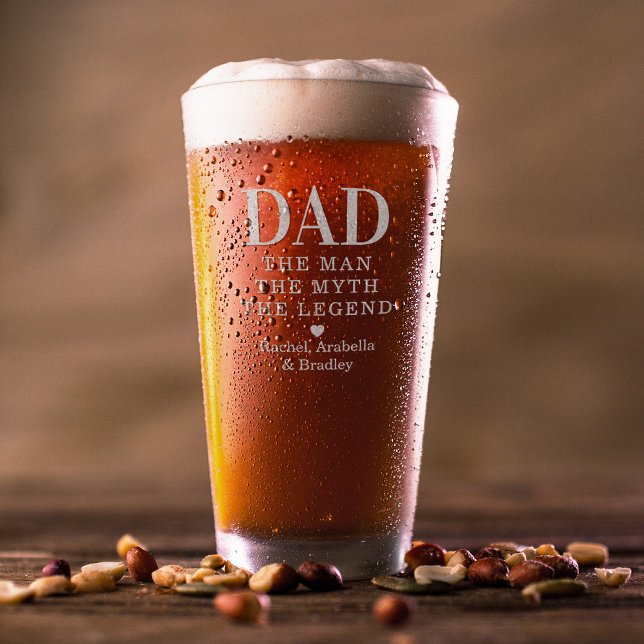 Dad Man Myth Legend Pint Glass (Creator Uploaded)