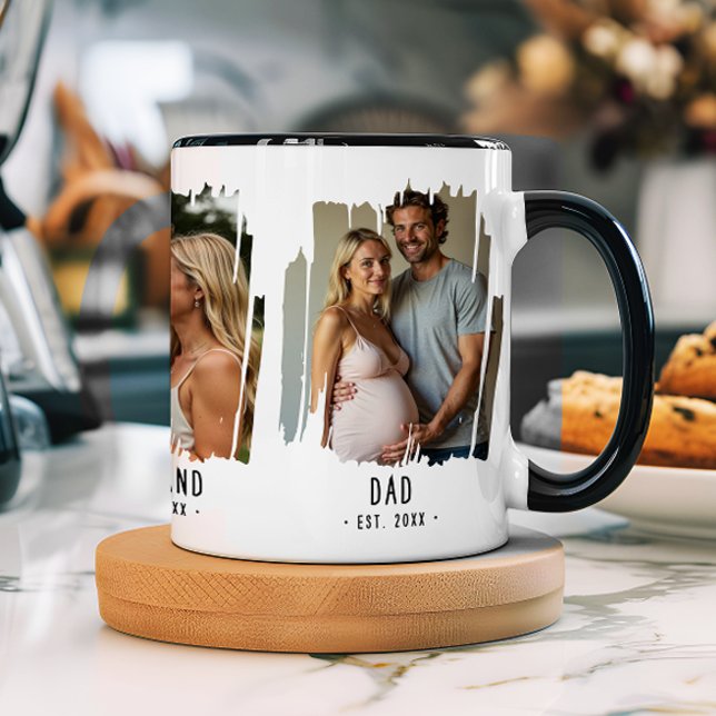 Dad Milestones Photos & Years Custom Text Gift Mug (Creator Uploaded)