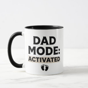 Dad Mode Activated Funny New Father Quote Mug