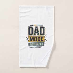 Dad Mode Activated Vintage Engraving Shirt Design  Hand Towel