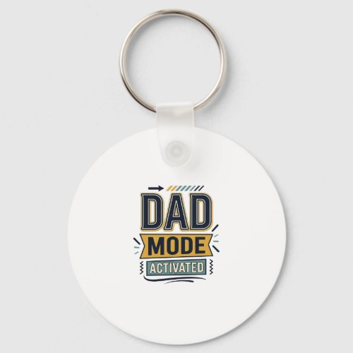 Dad Mode Activated Vintage Engraving Shirt Design Keychain