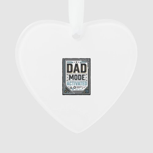 Dad Mode Activated Vintage Engraving Shirt Design_ Ornament