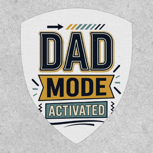 Dad Mode Activated Vintage Engraving Shirt Design  Patch
