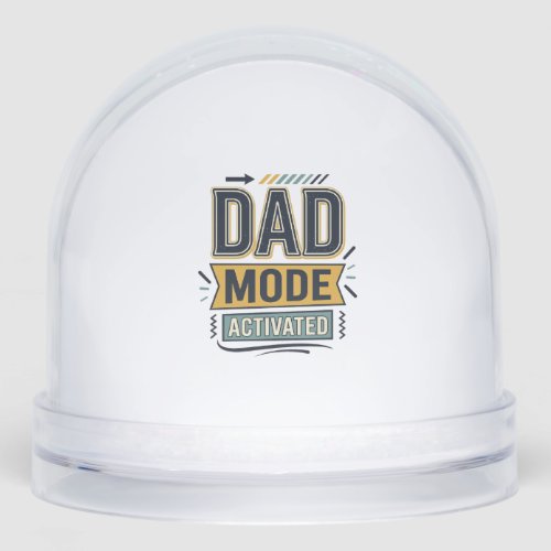Dad Mode Activated Vintage Engraving Shirt Design  Snow Globe