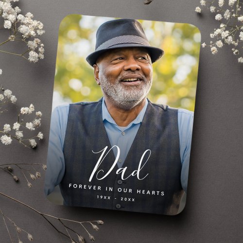 Dad Modern Celebration of Life Funeral Magnet