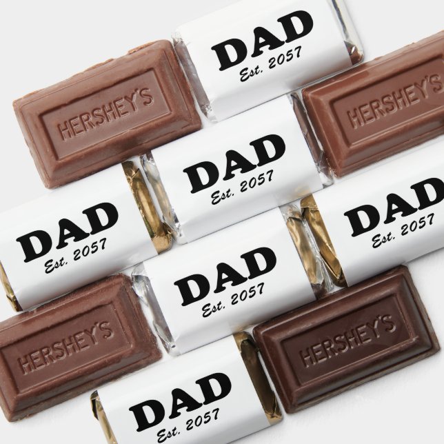 Dad modern typography custom est date party favors (Assorted)