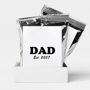 Dad modern typography custom established date coffee drink mix