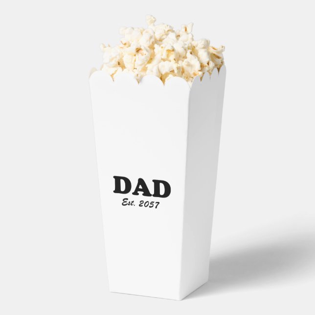 Dad modern typography custom established date favor boxes (Popped)