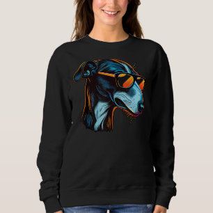 Dad Mom Cool Dog Sunglasses  Greyhound Sweatshirt