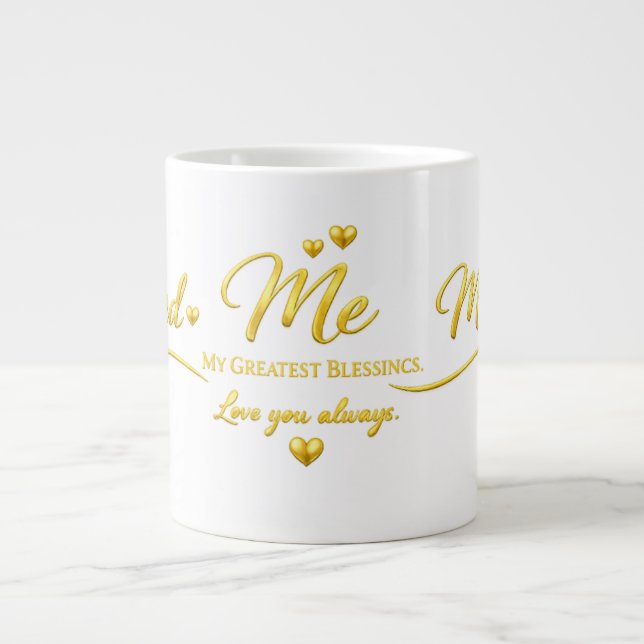 Dad Mom Me – My Greatest Blessings Mug (Front)