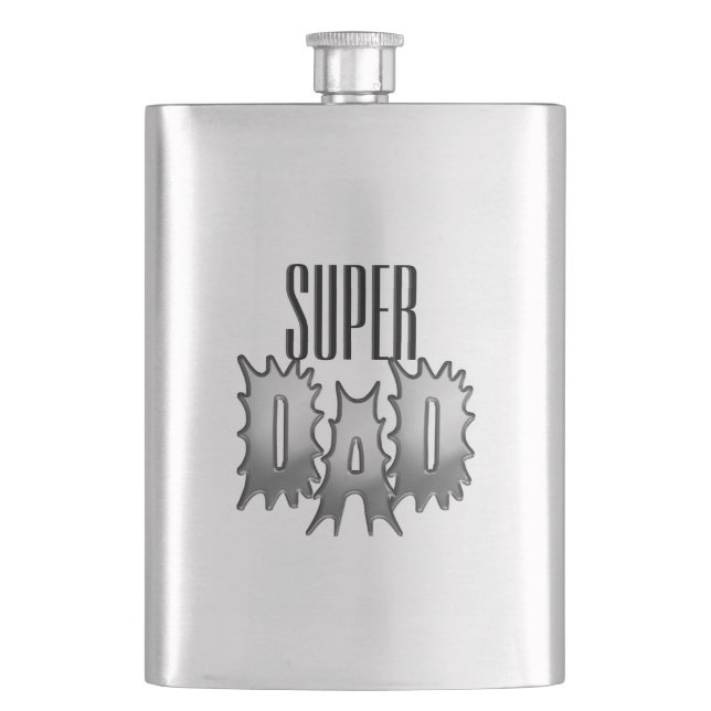 Dad Monogram, Name or Super Flask (Front)