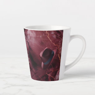 Dad Moody Music Aubergine Fedora Ceramic Latte Mug