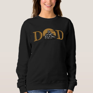 Dad Motorcycle Rider Retro Fathers Day Sweatshirt