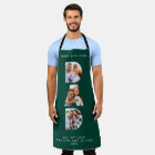 Dad multi photo modern typography green