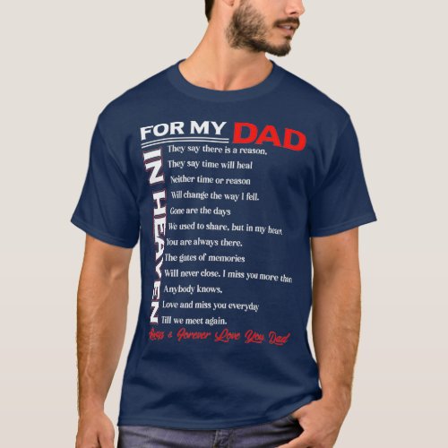 Dad My Angels   In memory of parents In Heaven T_Shirt