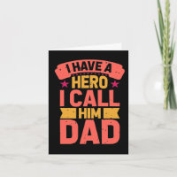 Dad My Hero Birthday Card