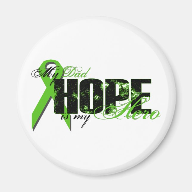 Dad My Hero - Lymphoma Hope Magnet (Front)
