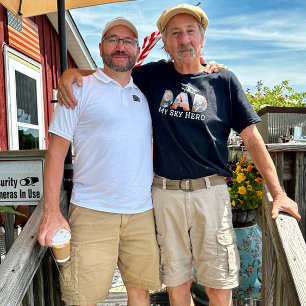 DAD My Sky Hero Typography Photo Collage Custom T-Shirt