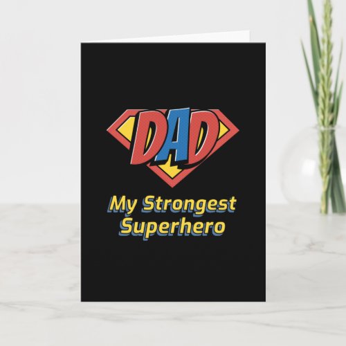 DAD My Strongest Superhero Card