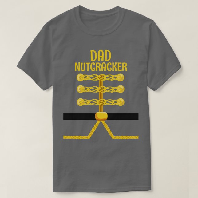 DAD Nutcracker Matching Family Christmas T-Shirt (Design Front)