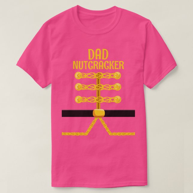 DAD Nutcracker Matching Family Christmas T-Shirt (Design Front)