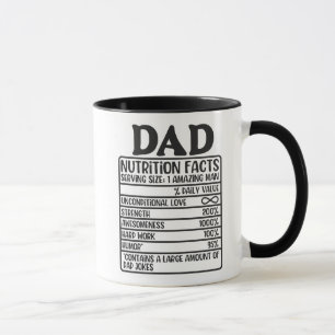 Dad Nutritional Label Mug