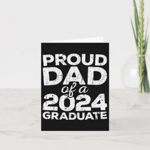 Dad Of A 2024 Graduate Senior Cl Graduation Card