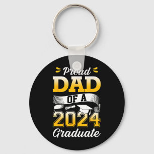 Dad Of A Cl Of 2024 Graduate Graduation Senior 202 Keychain
