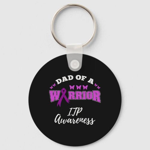 Dad Of A Warrior Itpawareness Itp Warrior  Keychain