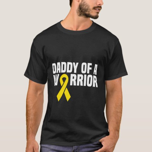 Dad of a warrior leukaemia kids Childhood Cancer T_Shirt
