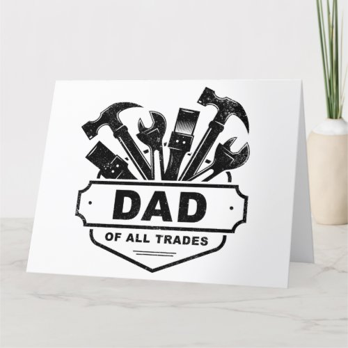 Dad of All Trades _ Vintage Mens Handyman Tools   Thank You Card