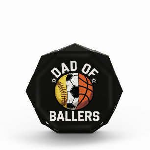 Dad Of Ballers Acrylic Award