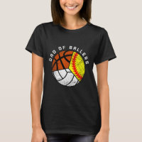 Dad Of Ballers Fun Softball Volleyball Basketball