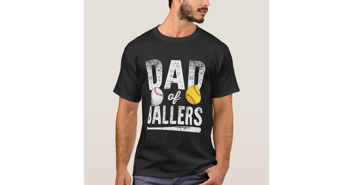 Baseball Dad Shirt, Funny Baseball Shirt, Dad of Ballers Tee, Baseball  Lover Shi