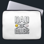 Dad of Ballers Softball and Baseball Vintage Shirt Laptop Sleeve<br><div class="desc">Dad of Ballers Softball and Baseball Vintage Shirt_1</div>