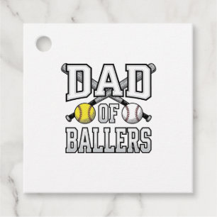 Dad Of Ballers Vintage Baseball Softball Shirt Des Favor Tags
