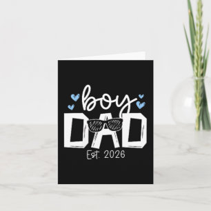 Dad of Boy Est 2026 Fathers Day Son-Dad to Be Card