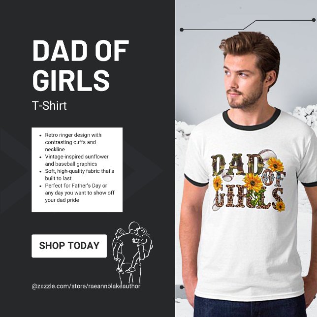 Dad of Girls T-Shirt (Creator Uploaded)