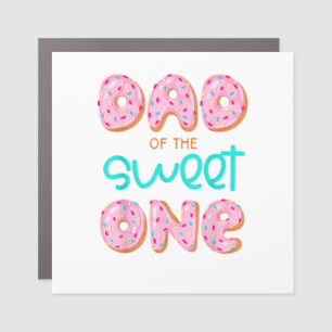Dad of Sweet One First Birthday Matching Family Do Car Magnet