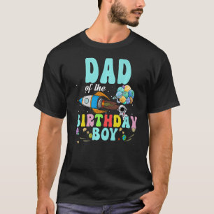 Dad Of The Birthday Astronaut Boy Space Party T-Shirt