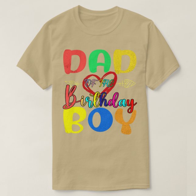 Dad Of The Birthday Boy 1 T-Shirt (Design Front)
