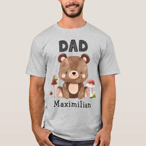 Dad of the Birthday Boy Baby Bear T_Shirt