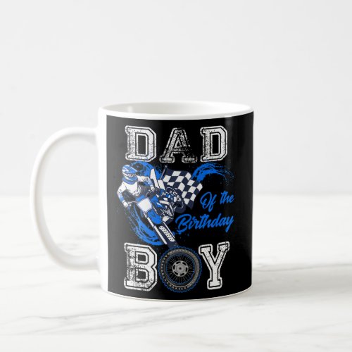 Dad of the Birthday Boy Dirt Bike Motocross B Day  Coffee Mug