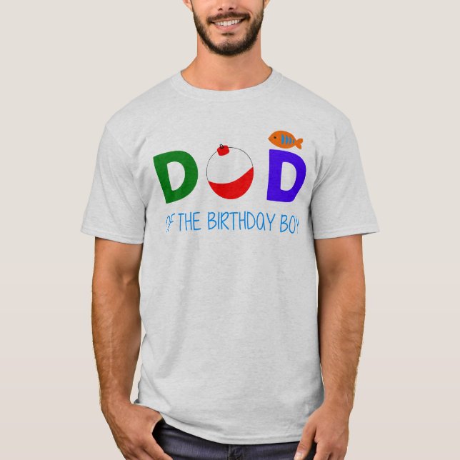 Dad  of the birthday boy fish T-Shirt (Front)