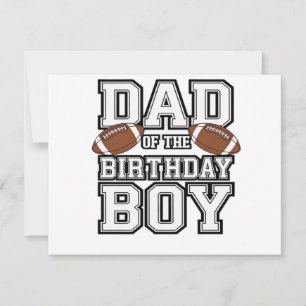 Dad of the Birthday Boy Football Lover Family birt