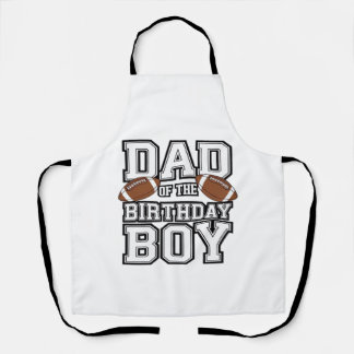 Dad of the Birthday Boy Football Lover Family birt Apron