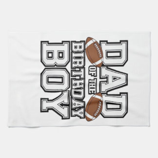 Dad of the Birthday Boy Football Lover Family birt Kitchen Towel